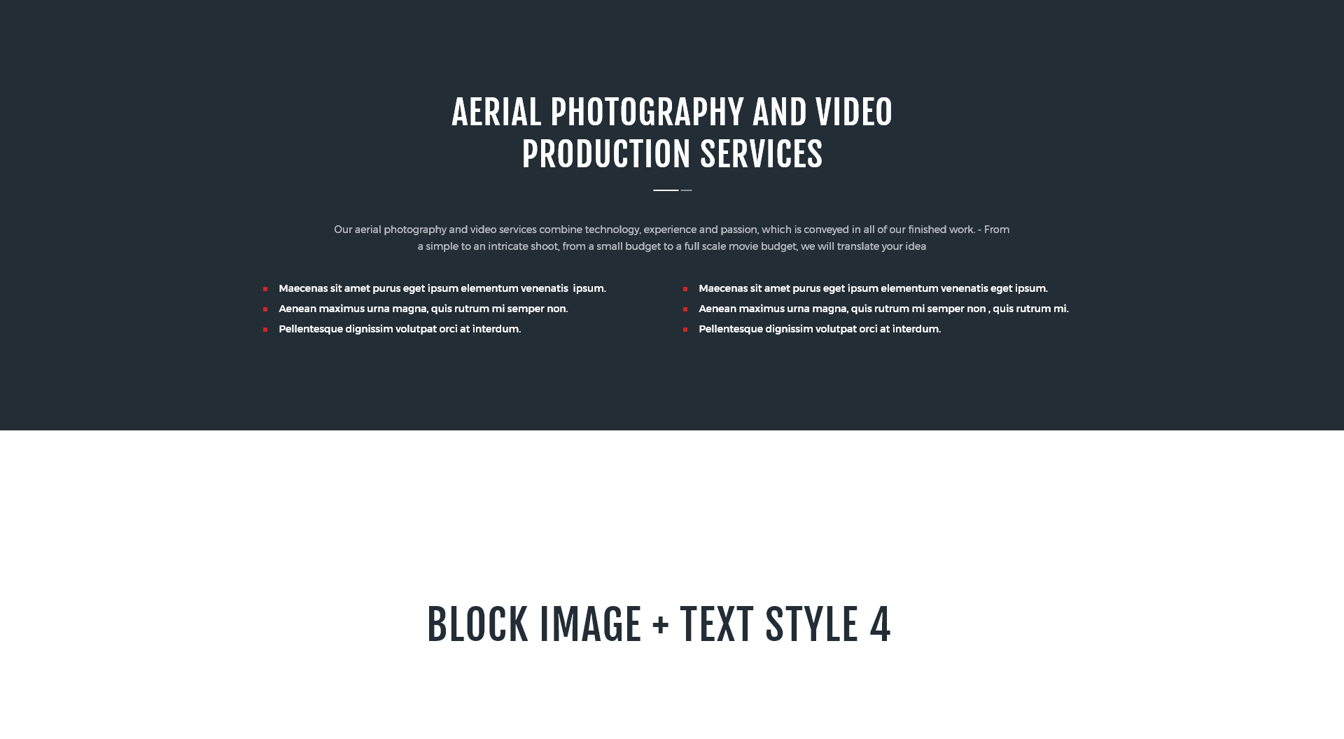 Block image + text style 4