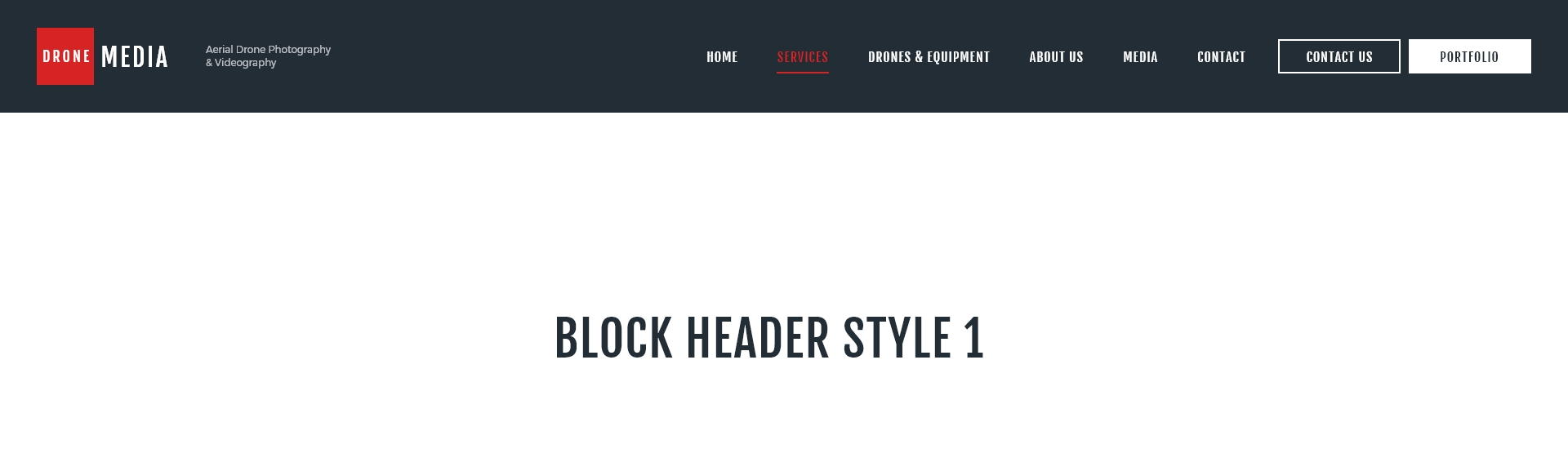 Block header style 1