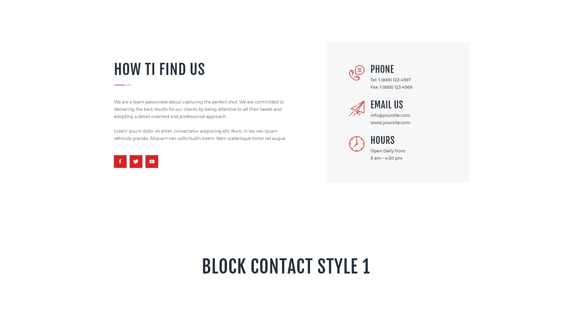 block contact style 1