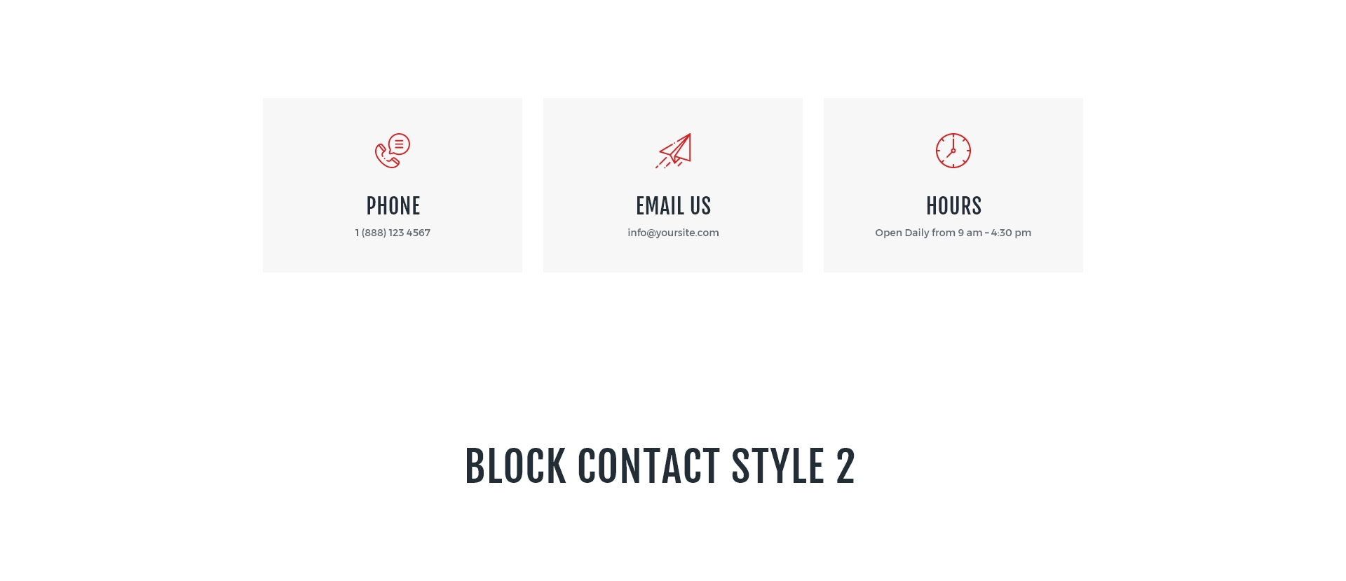 Block contact style 2