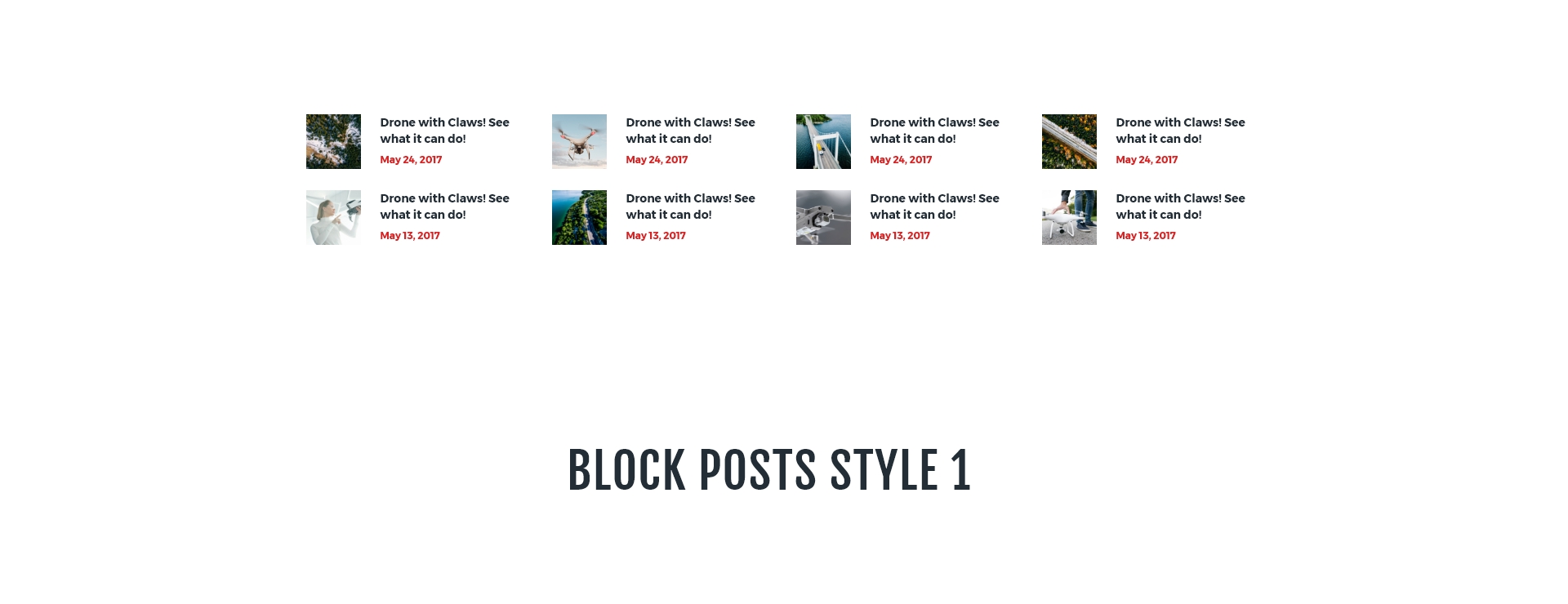 Block posts style 1