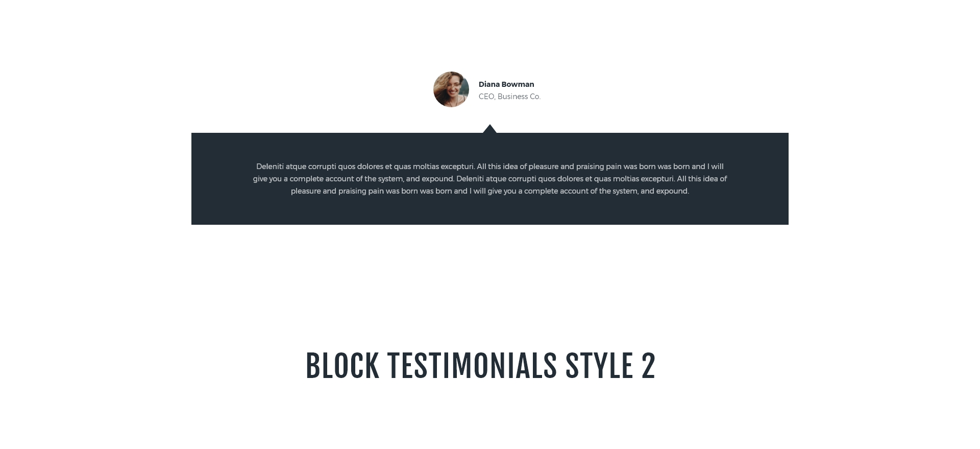 Block testimonials style 2