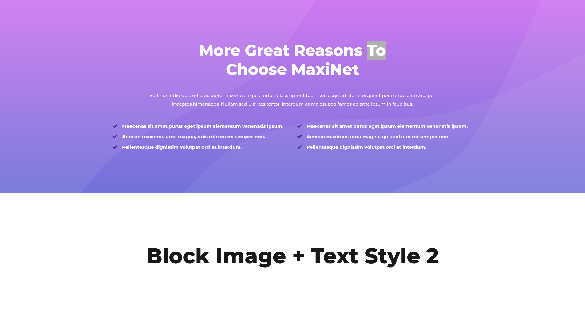 Block Image and Text Style 2